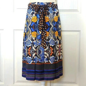 Autumn Dream Floral Pleated Skirt